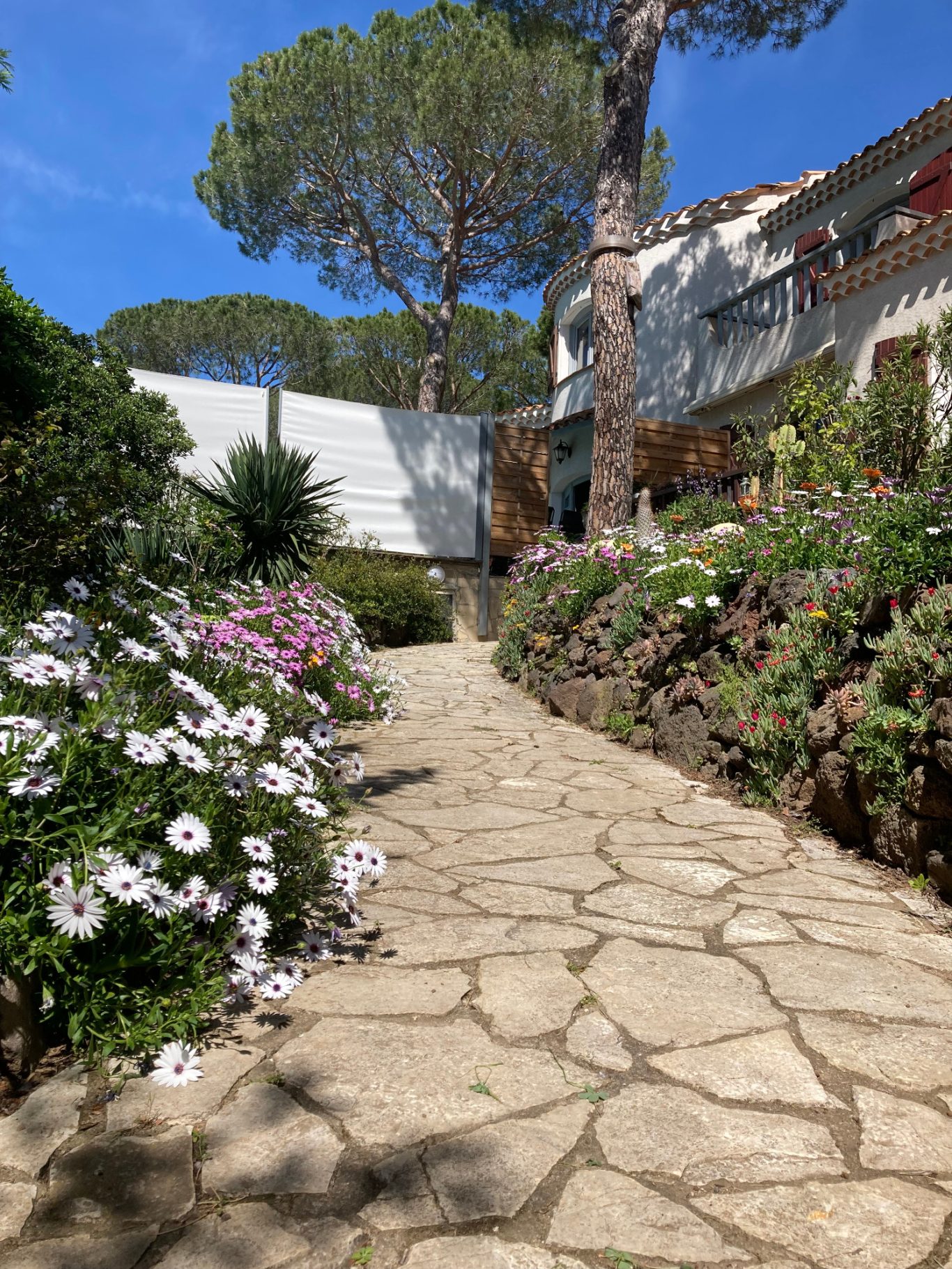 Villa PaulAna allée entrée Villa PaulAna chambres d'hôtes naturistes Cap d'Agde, allée entrée